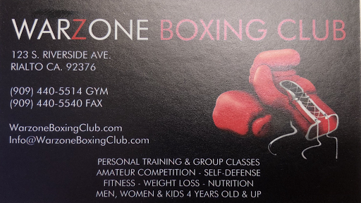 Boxing Gym «WARZONE BOXING CLUB», reviews and photos, 123 S Riverside Ave, Rialto, CA 92376, USA