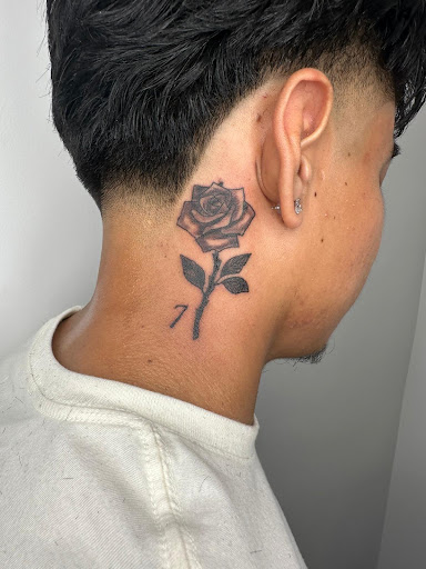 Explore mens shoulder tattoo ideas, creative tattoo ideas in Brentwood, available at Ink Addiction