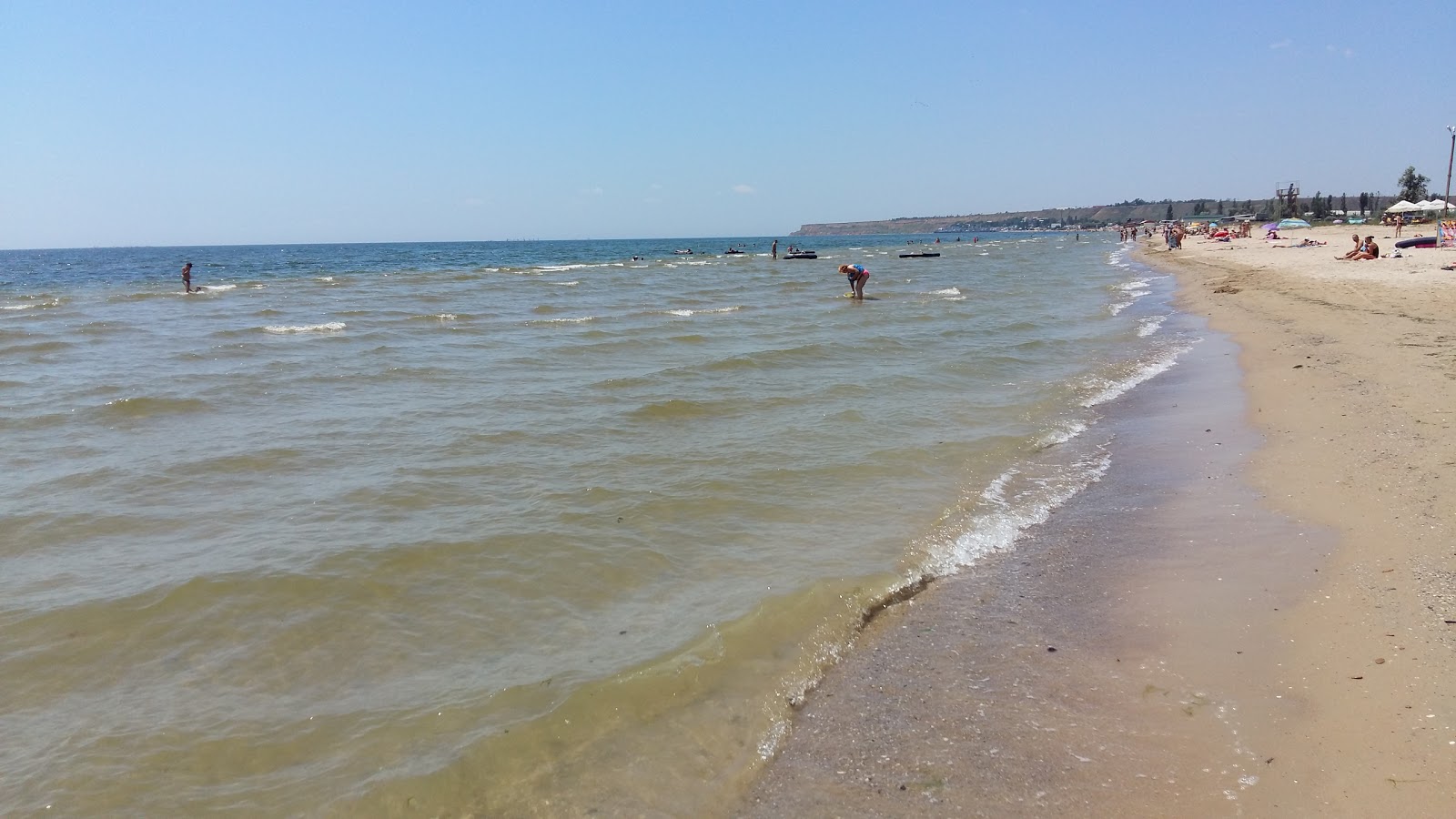 Fotografija Plyazh Kobleve III z svetel pesek površino