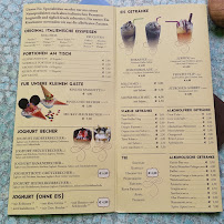 Menu du Eiscafé Dolomiti à Glandorf