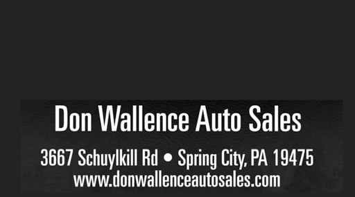 Used Car Dealer «Don Wallence Auto Sales Inc», reviews and photos, 3667 Schuylkill Rd, Spring City, PA 19475, USA