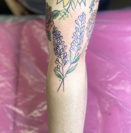 Explore stoner tattoo ideas, creative tattoo ideas in Lake City, available at Crooked Spines Tattoo Studio