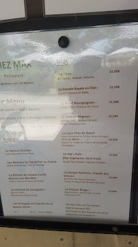 Restaurant Chez Max à Auxerre (le menu)