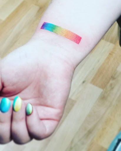 Explore lion chest tattoo ideas, creative tattoo ideas in Benton, available at Spectrum Tattoo