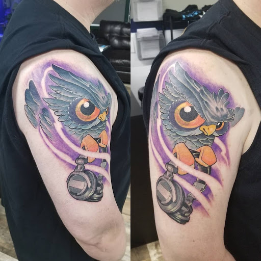 Explore leopard tattoo ideas, creative tattoo ideas in Frankfort, available at The Reef Tattoo