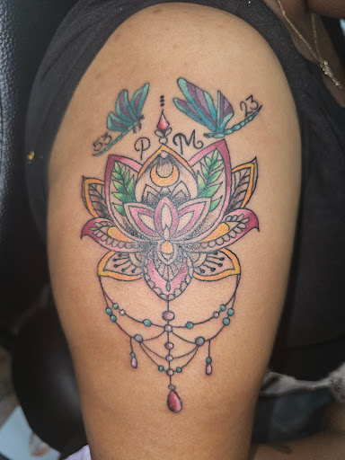 Explore bart and lisa tattoo ideas, creative tattoo ideas in Baton Rouge, available at Sacred Art Tattoo Studio