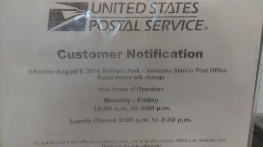 Post Office «United States Postal Service», reviews and photos, 16025 Cll Del Norte, Baldwin Park, CA 91706, USA