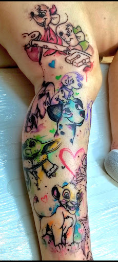 Explore tribal head tattoo ideas, creative tattoo ideas in Benton, available at Spectrum Tattoo