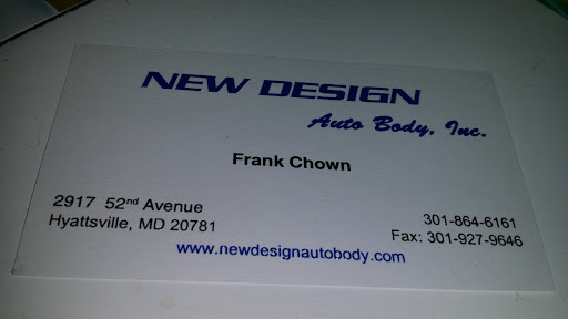 Auto Body Shop «New Design Autobody», reviews and photos, 2917 52nd Ave, Hyattsville, MD 20781, USA