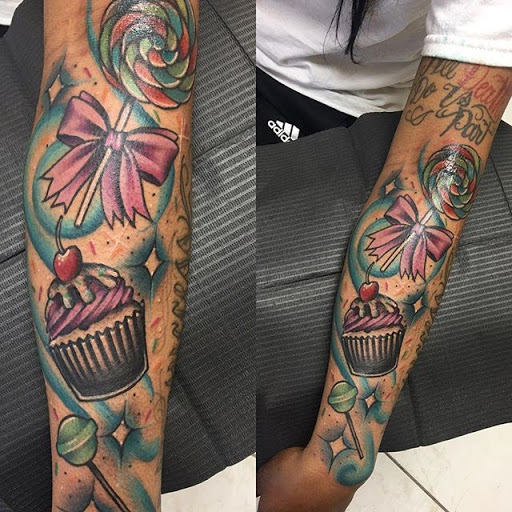 Explore cool hand tattoo ideas, creative tattoo ideas in Temple, available at Lucky In Love Tattoo