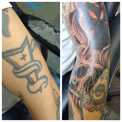 Explore ace of spade tattoo ideas, creative tattoo ideas in Angola, available at Hoodlum Ink