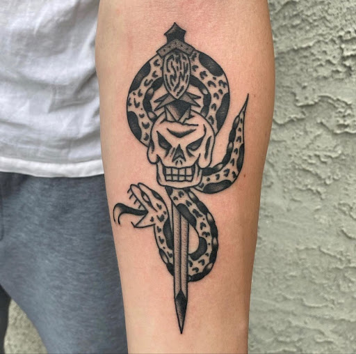 Explore scarface tattoo ideas, creative tattoo ideas in Glenside, available at Yellow Rose Tattoo