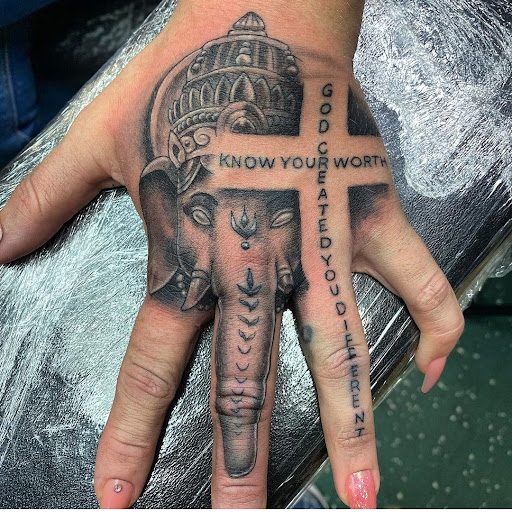 Explore fire tattoo ideas, creative tattoo ideas in Vancouver, available at Studio X Tattoos & Piercings