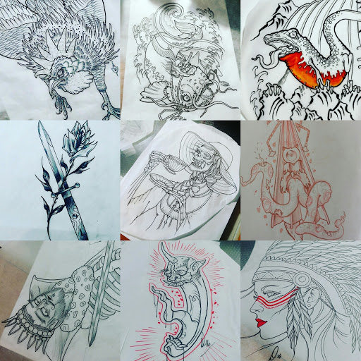 Find letter a tattoo ideas for your next unique tattoo in Ridge at Masquerade Tattoo Shop