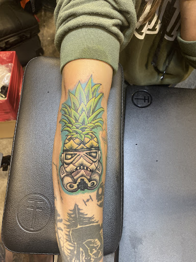 Explore aztec tattoo sleeve ideas, creative tattoo ideas in Pottsville, available at Good Vibrations Ink Tattoo and Body Piercing