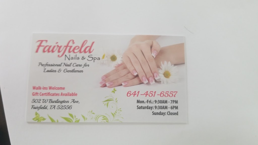 Fairfield Nails And Spa 52556