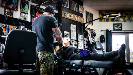 Explore astronaut tattoo ideas, creative tattoo ideas in Oak Grove, available at Purgatory Tattoos