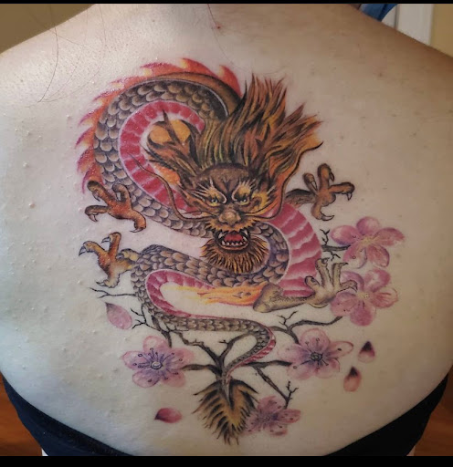 Explore dog sleeve tattoo ideas, creative tattoo ideas in New York, available at Redink Tattoo Studio