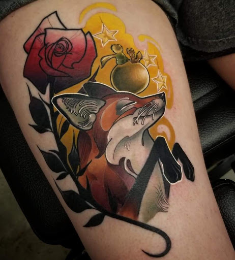 Explore movie tattoo ideas, creative tattoo ideas in Albuquerque, available at Golden Needle Tattoo Studio