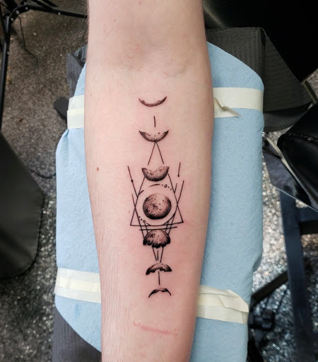 Explore half sleeve tattoo ideas for guys, creative tattoo ideas in Kenosha, available at Kenosha Tattoo Company