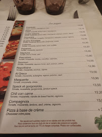 Restaurant PORTOBELLO à Paris (le menu)