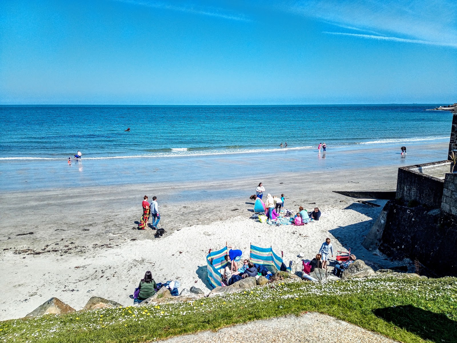 Photo of Ballygally Beach and the settlement