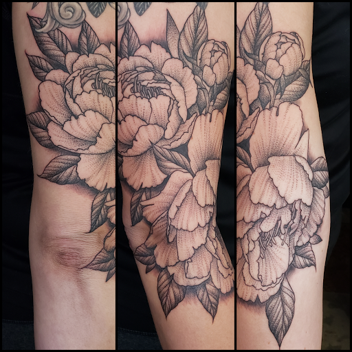 Explore white tattoo ideas, creative tattoo ideas in Green Bay, available at The Blue Gem Tattooing