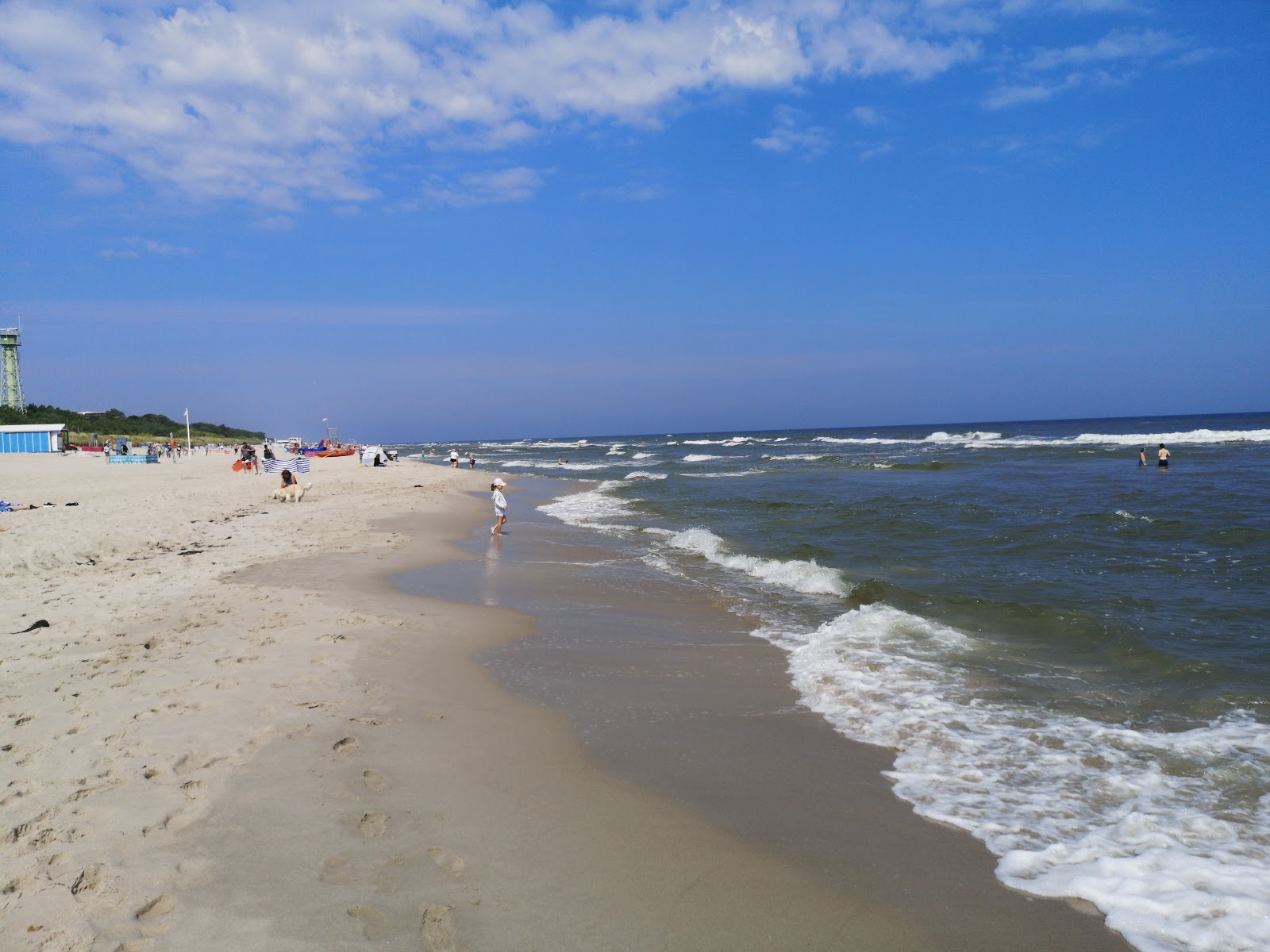 Fotografie cu Jastarnia Beach cu drept și lung