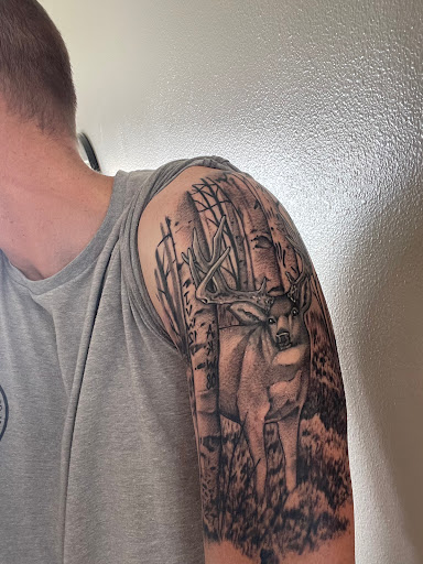 Explore ski tattoo ideas, creative tattoo ideas in Ogden, available at Legacy Tattoo