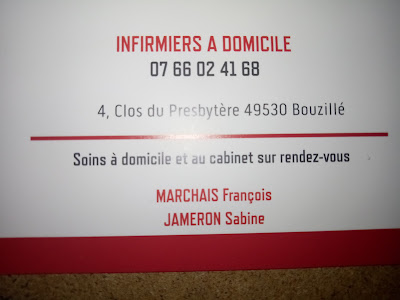 Cabinet Infirmier Bouzillé Oréé d'Anjou MARCHAIS François à Orée-d'Anjou