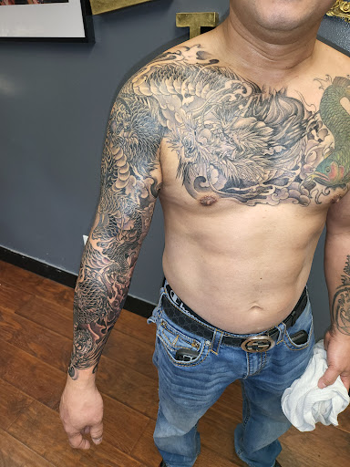 Explore racing tattoo ideas, creative tattoo ideas in Seattle, available at Dragon Tattoo