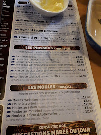 Menu / carte de Le Retour des Flobards à Audresselles