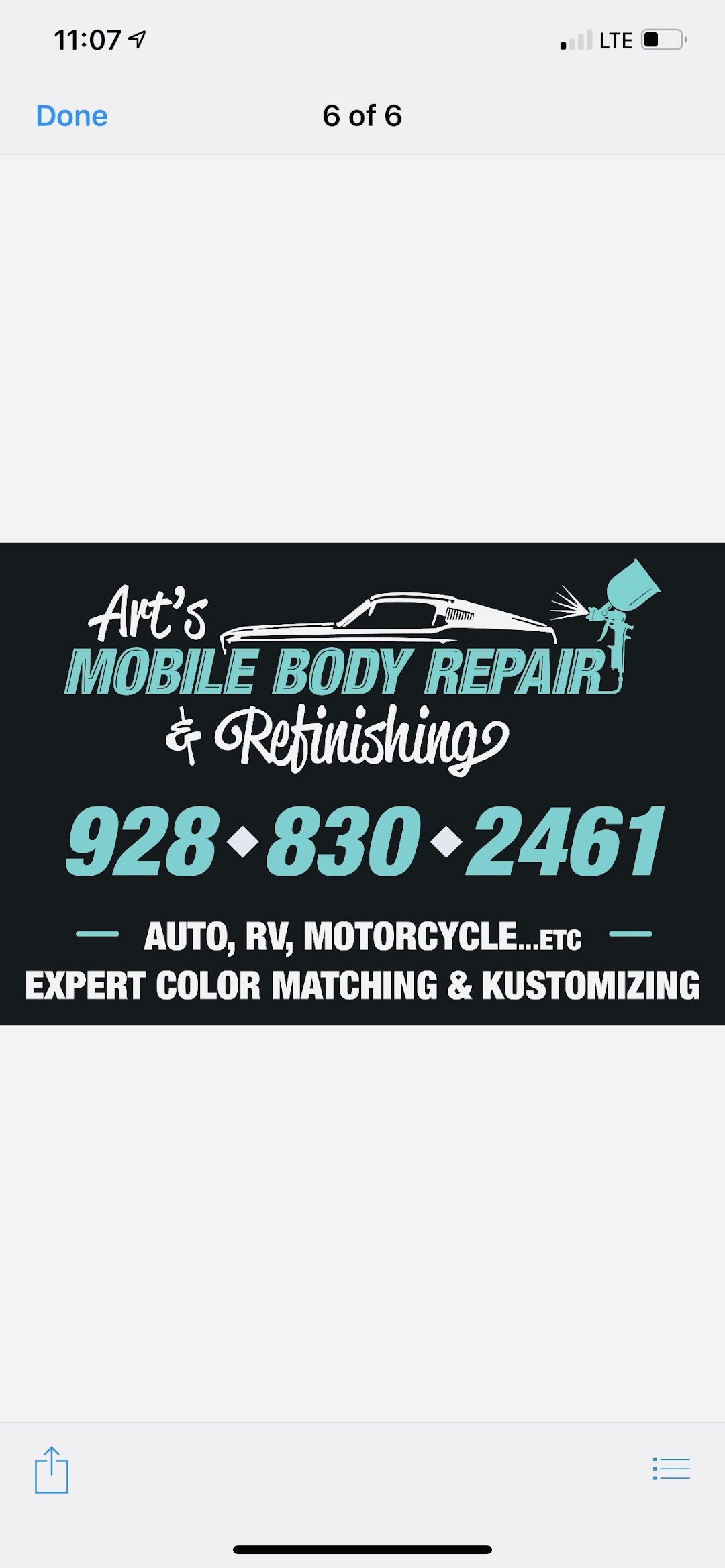 Art’s Mobile Body Repair