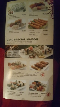 Menu / carte de Restaurant Japonais à Gagny