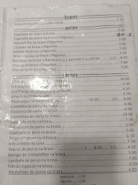 Churrasqueira Traineira em Vila Real menu n° 1