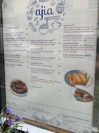 Chez Ajia à Paris menu