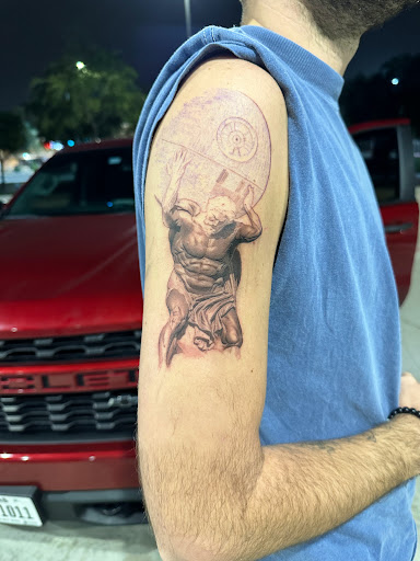 Explore only god can judge me tattoo ideas, creative tattoo ideas in Houston, available at Black Swan Tattoo Studio