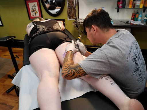 Explore inside elbow tattoo ideas, creative tattoo ideas in Fort Wayne, available at Cardinal Tattoo & Piercing