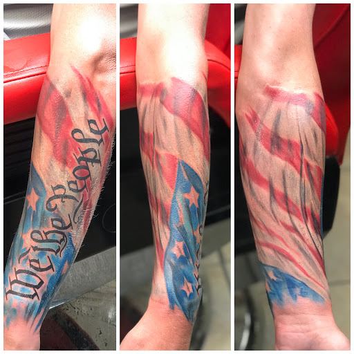 Explore tattoo ideas for men half sleeve, creative tattoo ideas in Baytown, available at Big Juniors Tattoos