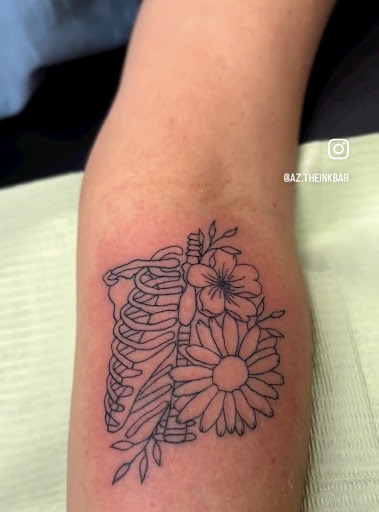 Explore tattoo of child's name ideas, creative tattoo ideas in Peoria, available at The Ink Bar