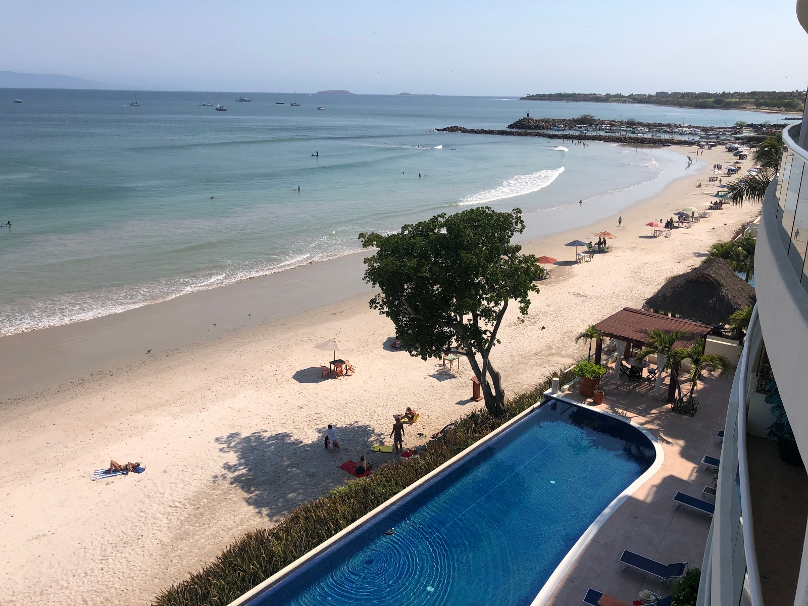 Punta Mita beach的照片 带有碧绿色纯水表面