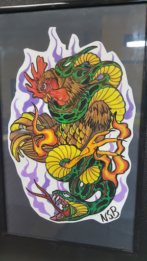 Explore female elbow tattoo ideas, creative tattoo ideas in Batavia, available at Affliction Ink