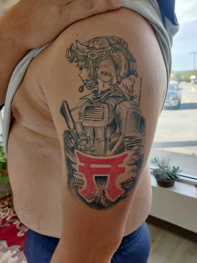 Explore grandkid tattoos ideas, creative tattoo ideas in Tahlequah, available at Monochrome Ink