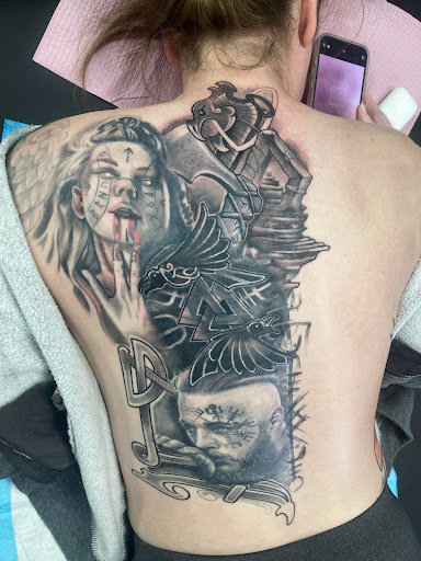 Explore small tattoo placement ideas, creative tattoo ideas in Largo, available at Alchemy Tattoos and Body Piercings