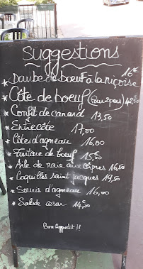 La Mascotte à Joinville-le-Pont menu
