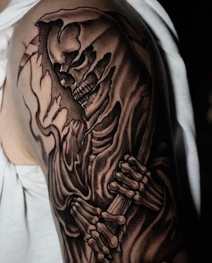 Explore hungarian tattoo ideas, creative tattoo ideas in Arlington, available at Benchmark Tattoos