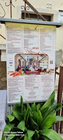 Menu / carte de Ristorante Da Beppina à Bardolino
