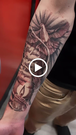 Explore horror tattoo sleeve ideas, creative tattoo ideas in Vancouver, available at New Ink Tattoo