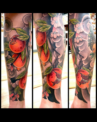 Explore surfing tattoo ideas, creative tattoo ideas in Milwaukee, available at Solid State Tattoo