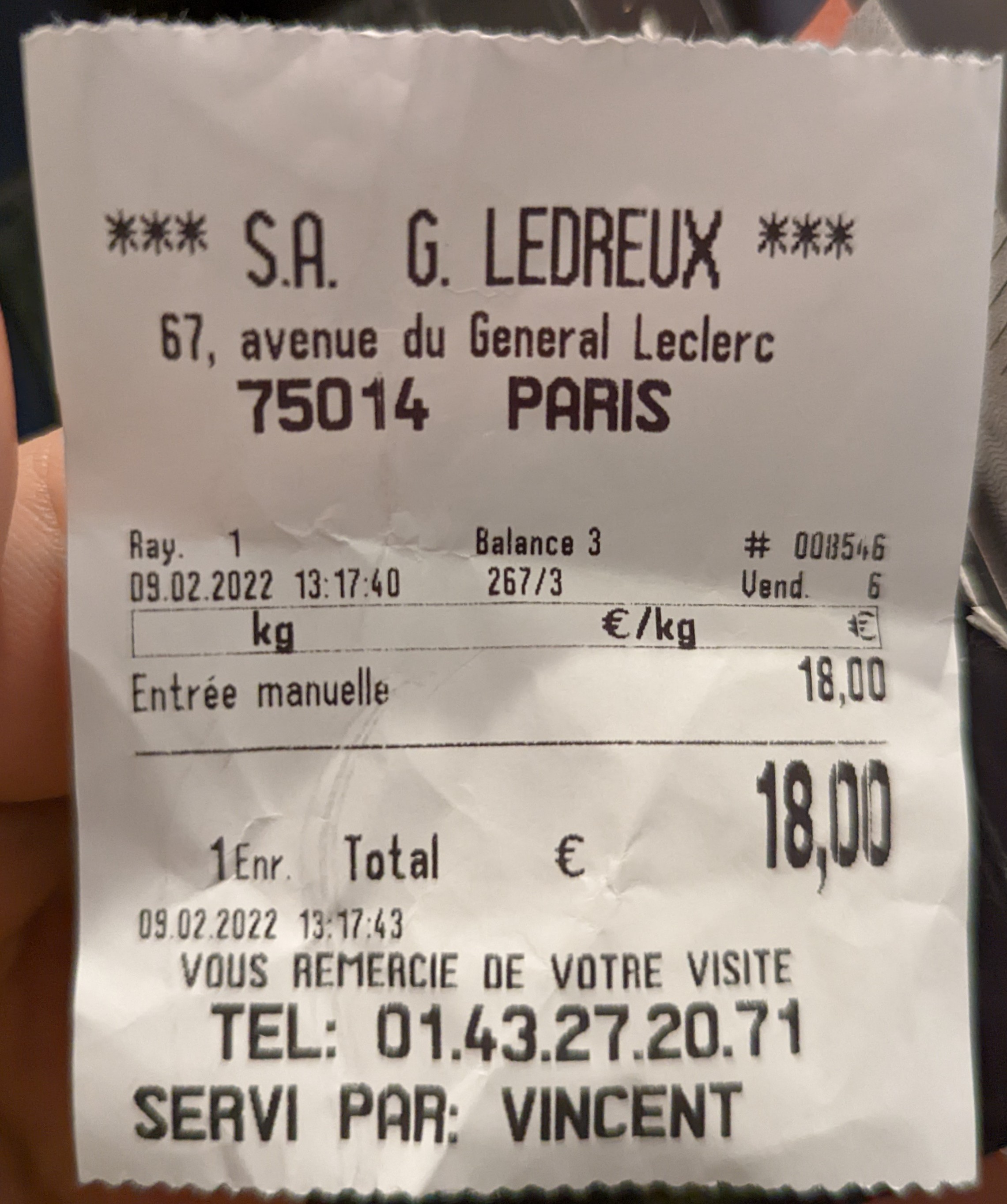 Photo n° 1 de l'avis de G. fait le 09/02/2022 à 14:08